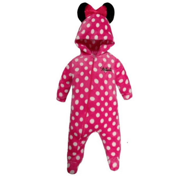 Embroidered Minnie Polkadots Baby Bodysuit